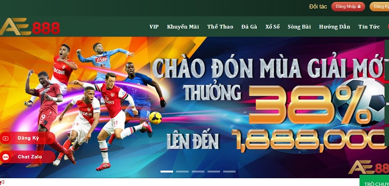 AE888 được mệnh danh là một trong những nhà cái hàng đầu Châu Âu