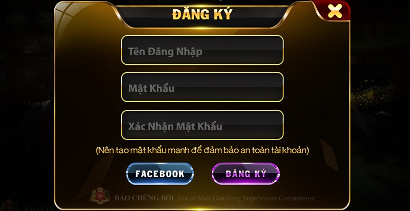 Tạo tài khoản tại cổng game quốc tế này lại vô cùng đơn giản, nhanh chóng