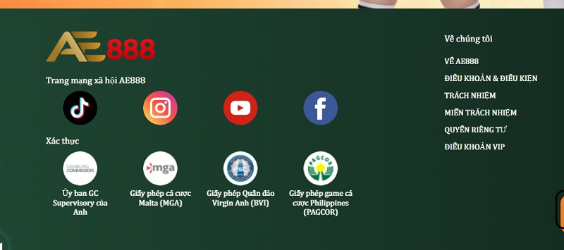 Một nhà cái hợp pháp thì phải có đầy đủ giấy từ hoạt động đấy nhé