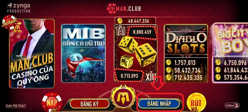 Đăng nhập vào cổng game để nhận các khuyến mãi siêu hot