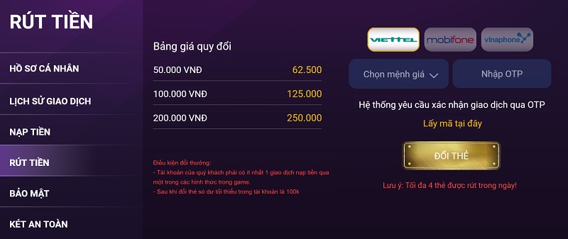 Hướng dẫn rút tiền từ cổng game bài chất lượng OK88