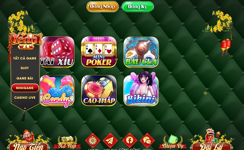 Các sản phẩm game của Yeah win - Minigame siêu tốc