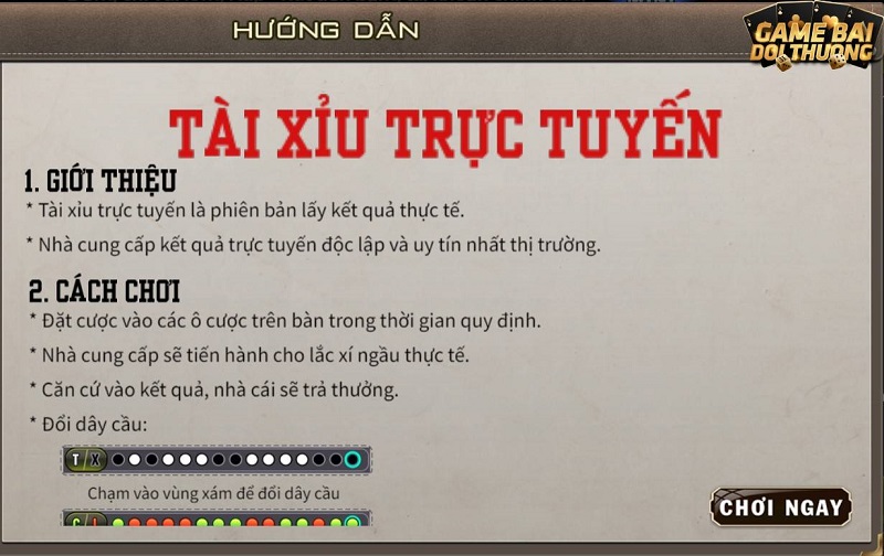 Hướng dẫn cách chơi Tài Xỉu trực tuyến B52