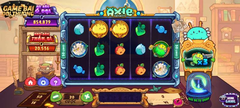 Giao diện thiết kế độc lạ của tựa game Axie Infinity 789 Club