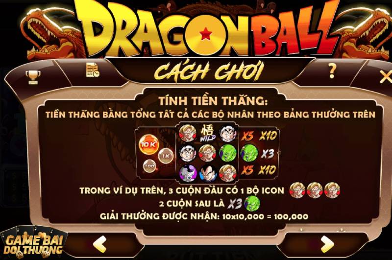 Giới thiệu về tựa game quay slot mini Dragon Ball Sunwin