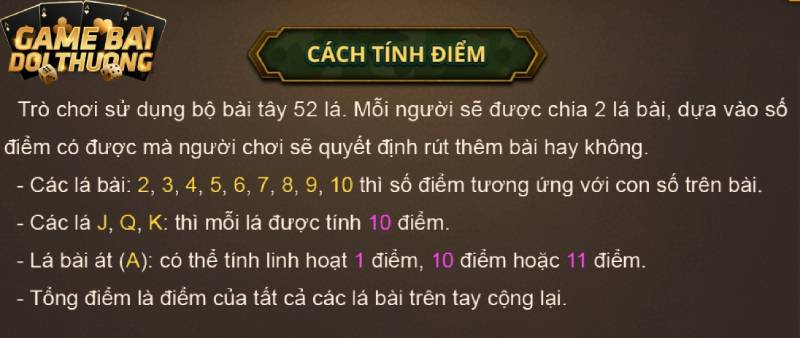 Hướng dẫn cách tính điểm của từng quân bài