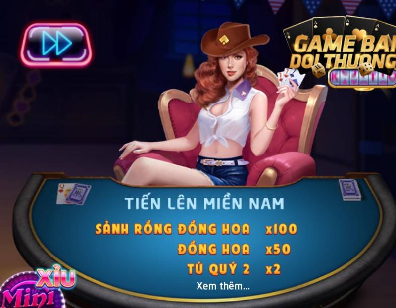 Tham gia tựa game bài Tiến lên miền Nam Rikvip